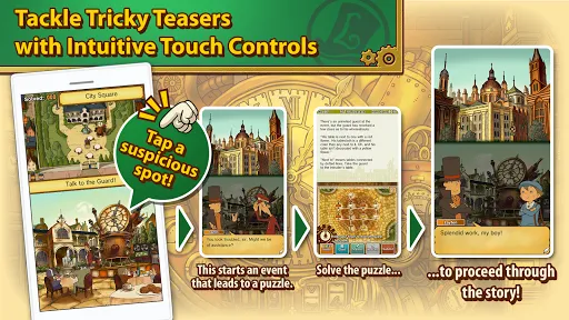 Layton: Unwound Future in HD Screenshots