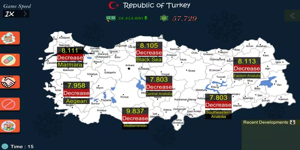 C-Virus Simulator Turkey Screenshots