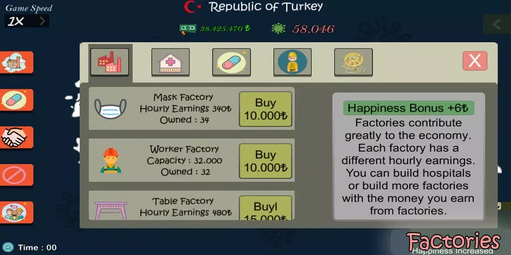 C-Virus Simulator Turkey Screenshots
