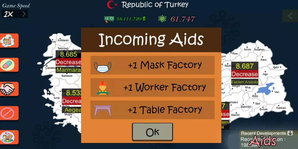 C-Virus Simulator Turkey Screenshots