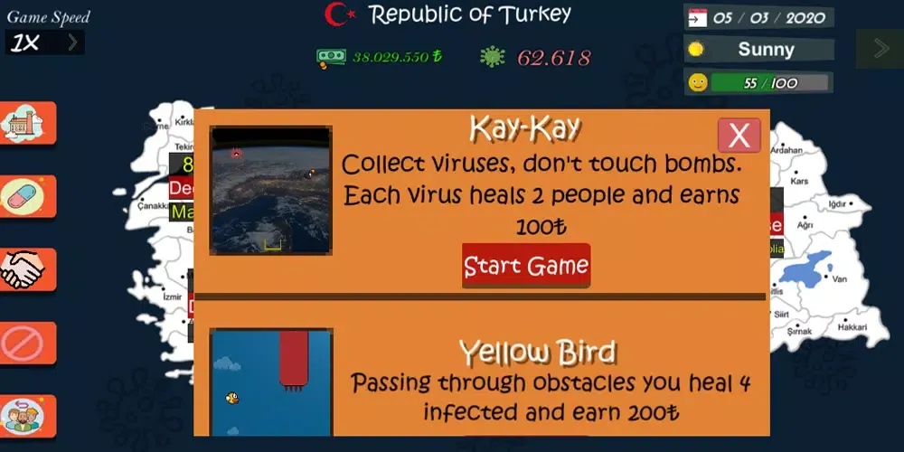 C-Virus Simulator Turkey Screenshots
