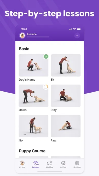 Captures d'écran de GoDog: Puppy & Dog Training