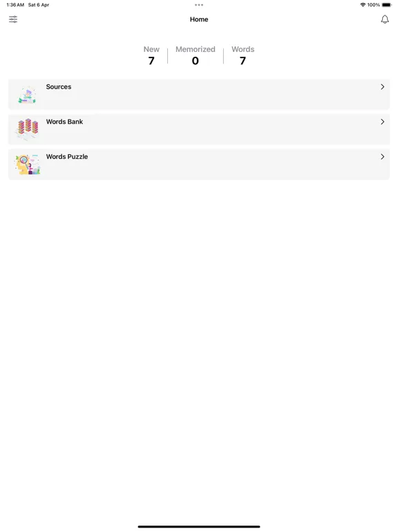 ภาพหน้าจอของ LiBingo iPad 