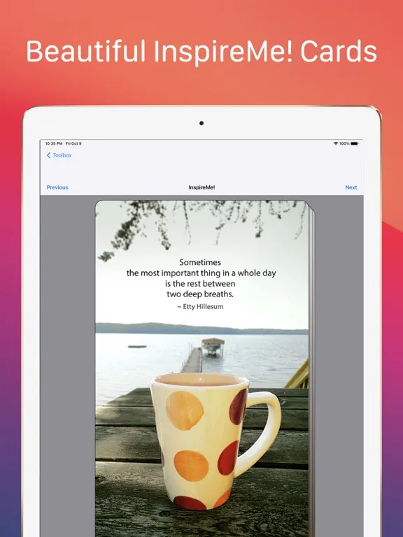 صور InspireMe! Cards iPad 