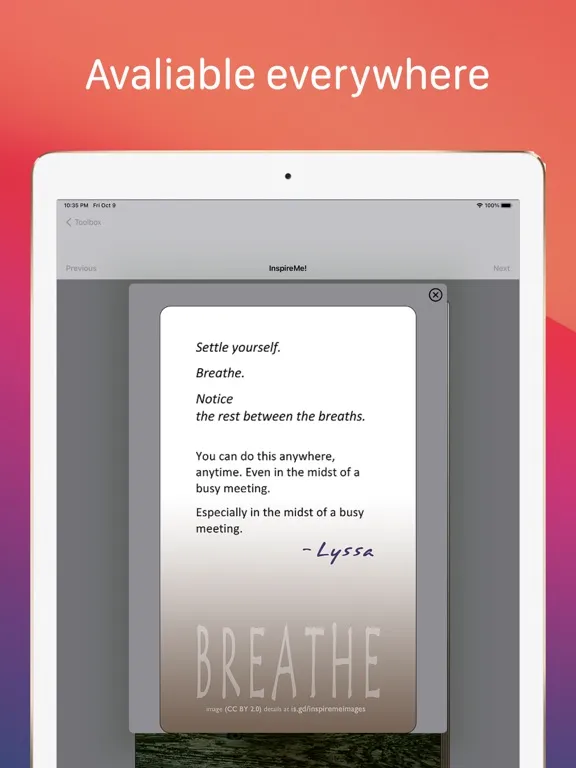 صور InspireMe! Cards iPad 
