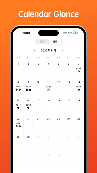 Workout & Calorie Tracker スクリーンショット