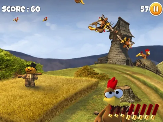 Moorhuhn Crazy Chicken Remake iPad  Ekran Görüntüleri