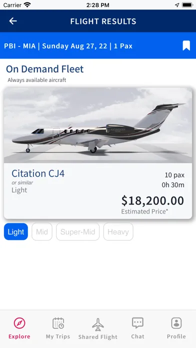 Capturas de tela do Lincoln Private Jets
