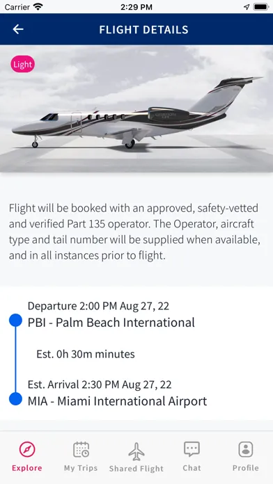 Capturas de tela do Lincoln Private Jets