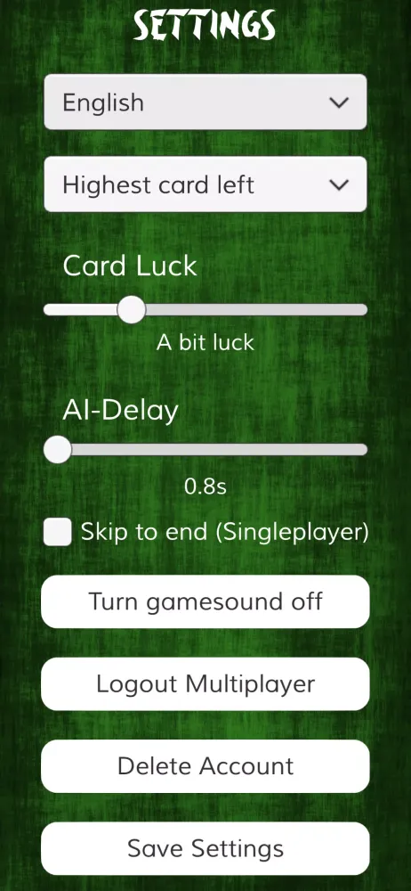 Tichu one Screenshots