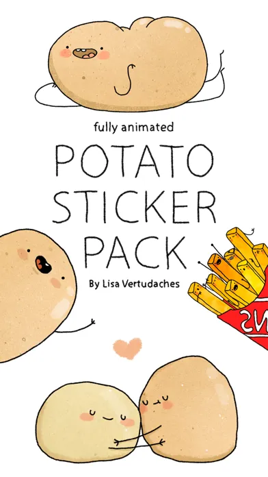 Potato Sticker Pack स्क्रीनशॉट