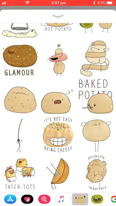 Potato Sticker Pack स्क्रीनशॉट