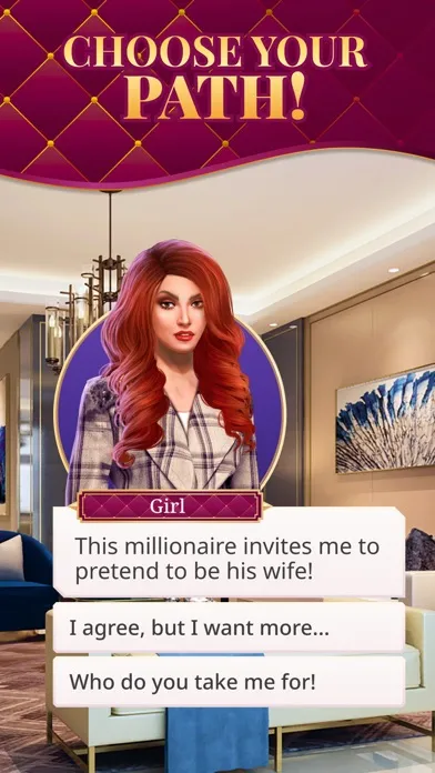 Tangkapan skrin Double life: love stories sim