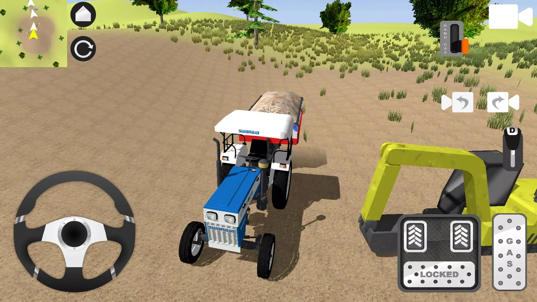 Zrzuty ekranu Indian Tractor Simulator Lite