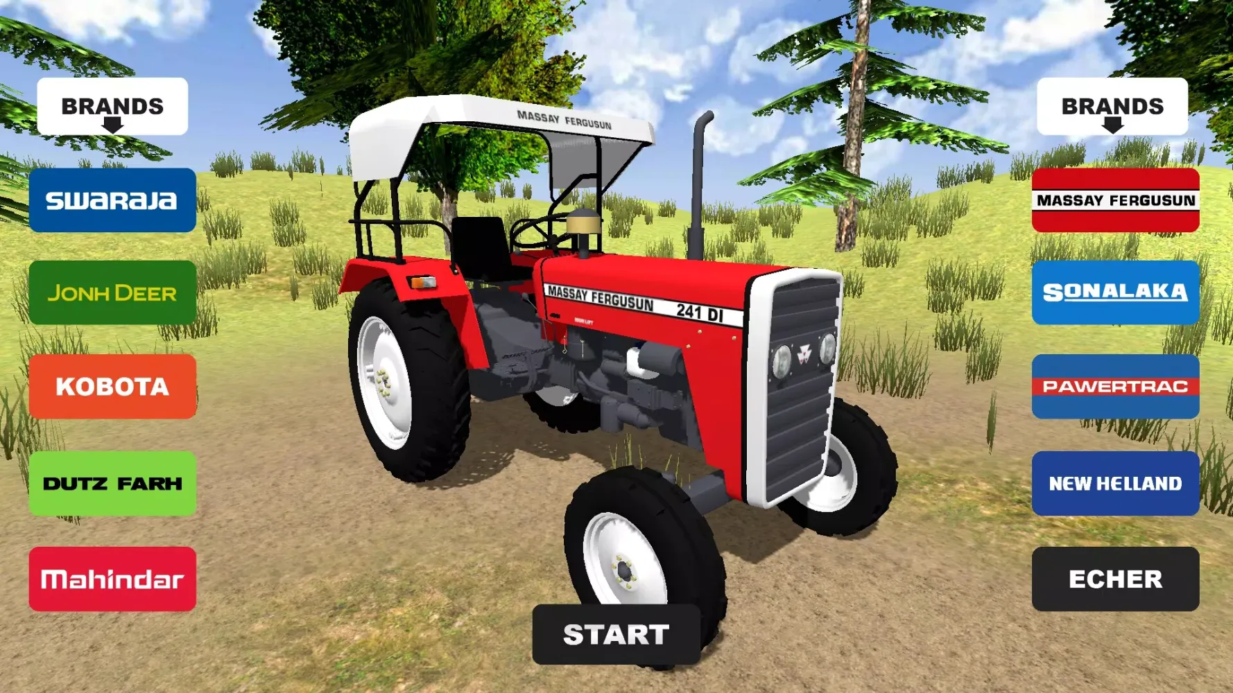 Zrzuty ekranu Indian Tractor Simulator Lite