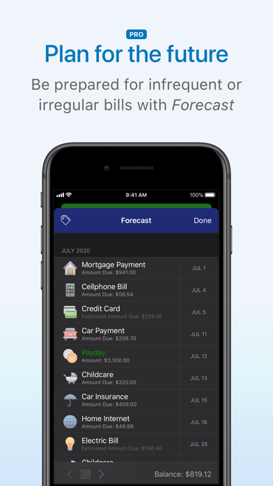 Chronicle - Bill Organizer Screenshots
