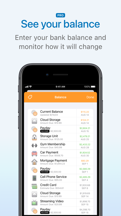 Chronicle - Bill Organizer Screenshots