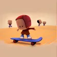 Skateboard rush space  party