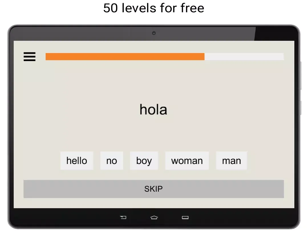 Captures d'écran de Learn Spanish words free with