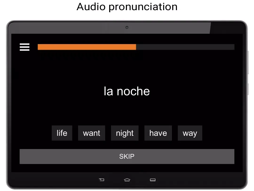 Captures d'écran de Learn Spanish words free with