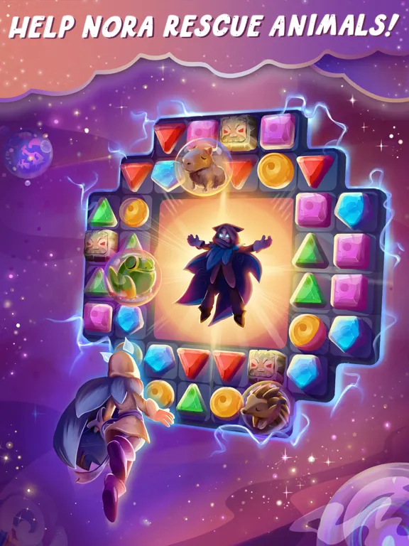 Nora's Ark: Match 3 Puzzle iPad  Screenshots