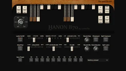 HaNon B70 ToneWheel Organ سکرین شاٹس