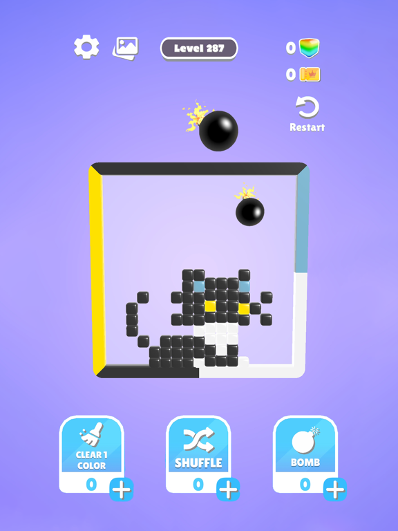 Slide block puzzle 3D game iPad  스크린샷