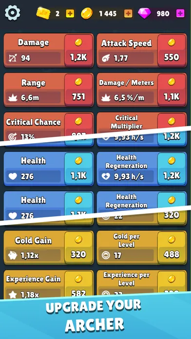 ภาพหน้าจอของ Idle Archer Tower Defense RPG