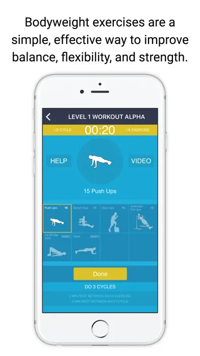 Bodyweight Calisthenics Progression - Loose Weight স্ক্রিনশট