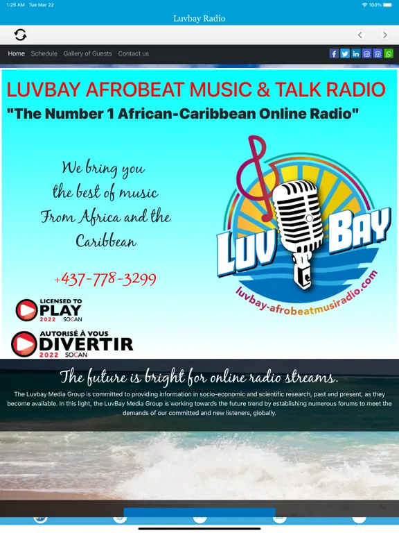 LuvBay Afrobeat Music Talk iPad 應用截圖