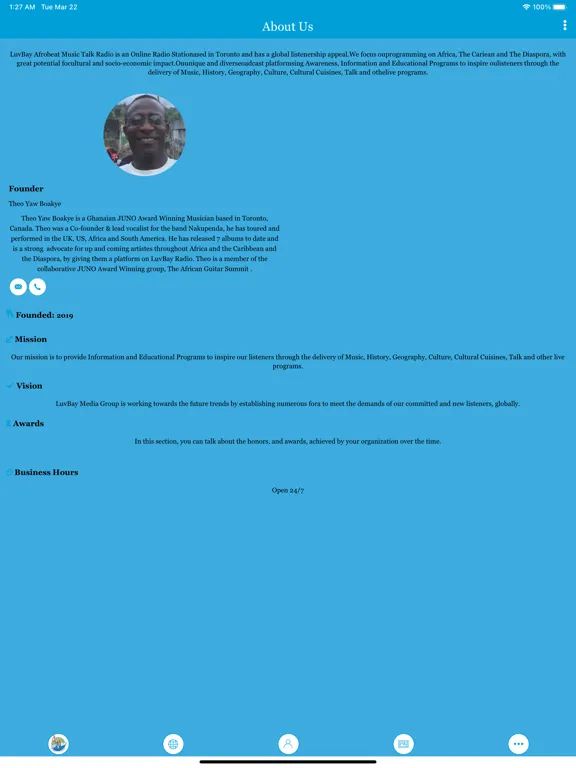 LuvBay Afrobeat Music Talk iPad 應用截圖