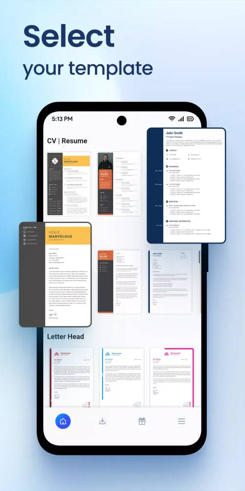 CV PDF: AI Resume, CV Maker Screenshots
