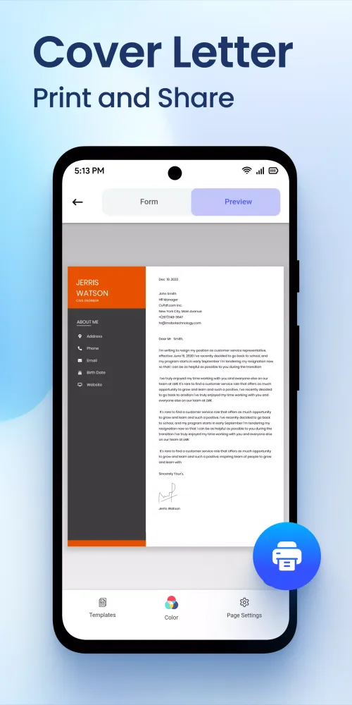 CV PDF: AI Resume, CV Maker Screenshots