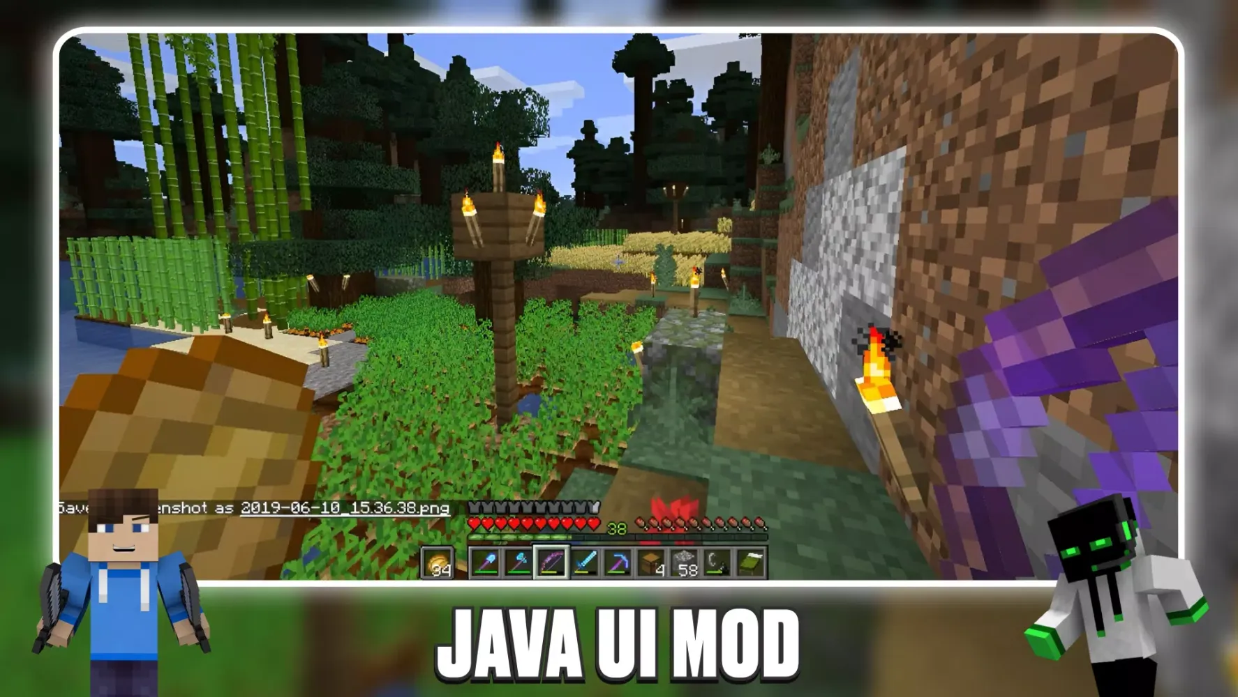 Ảnh chụp màn hình của Java Edition UI for Minecraft