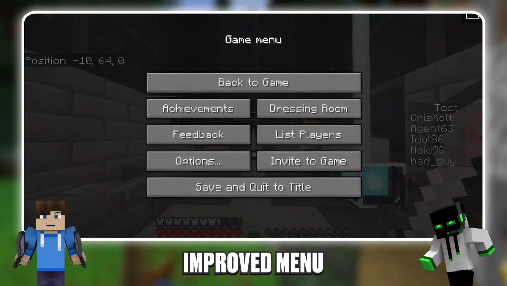 Ảnh chụp màn hình của Java Edition UI for Minecraft