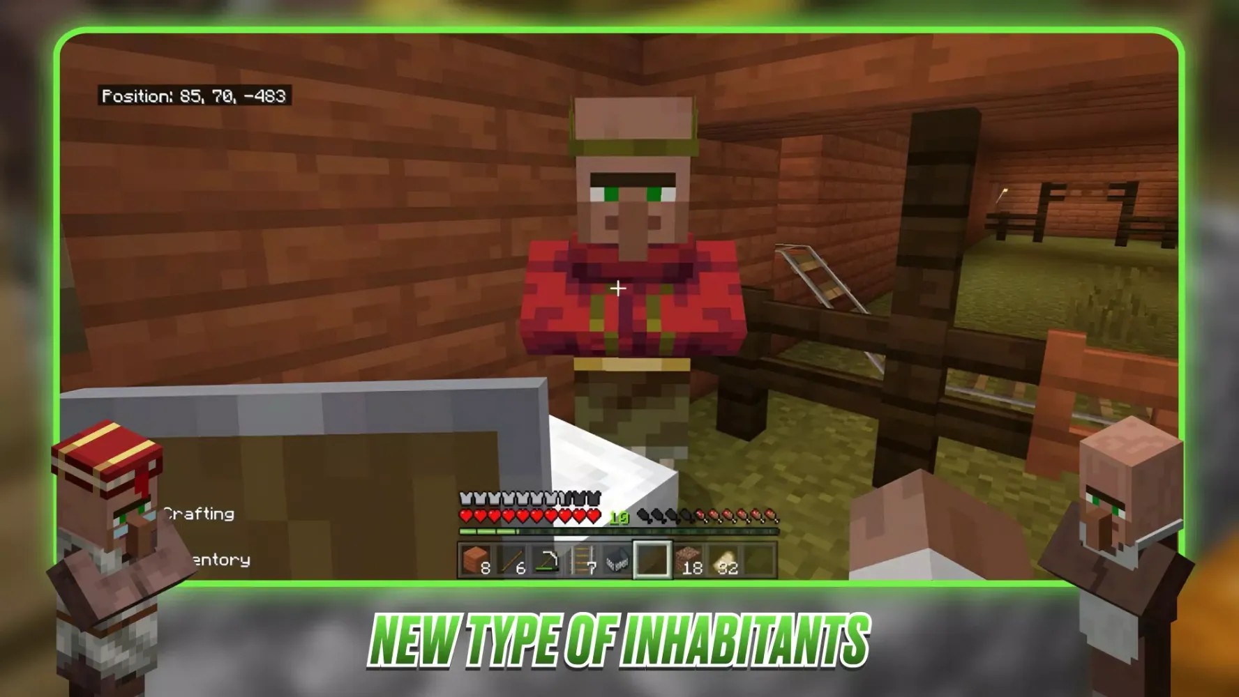 Villagers & Pillagers Mincraft سکرین شاٹس