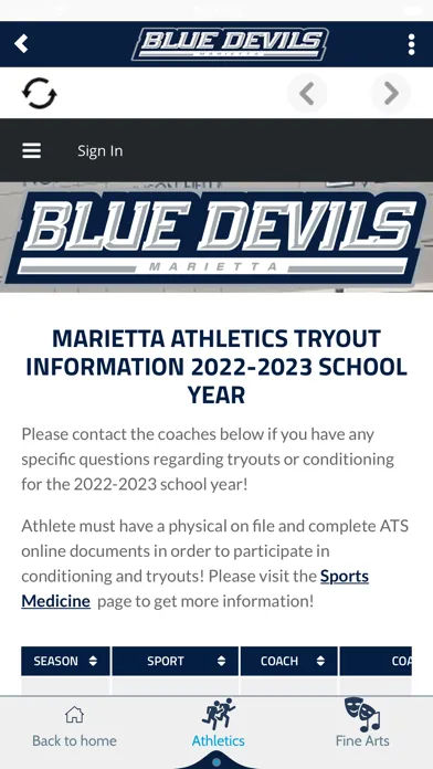 Screenshot di Marietta Blue Devils
