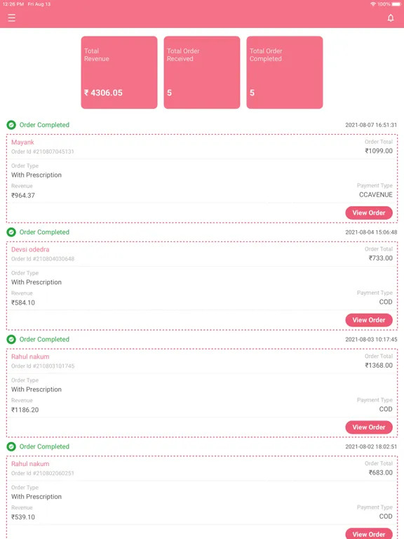 MDS Associates iPad  سکرین شاٹس