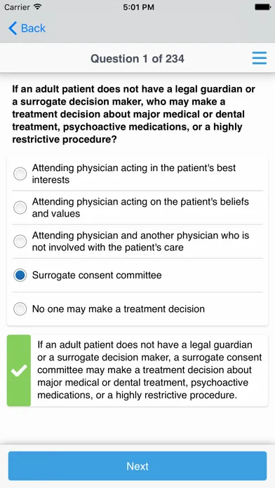 Texas Med Jurisprudence Exam स्क्रीनशॉट