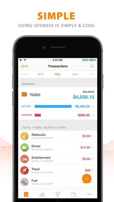 Скриншоты Spendio - Spending Tracker for iPhone & Apple Watch