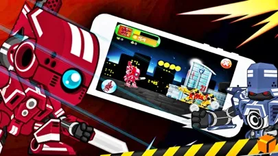 Red Robot Fighter Ranger : Collect coins and various special weapons Along the way سکرین شاٹس