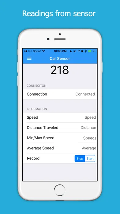 Car Sensor Screenshots