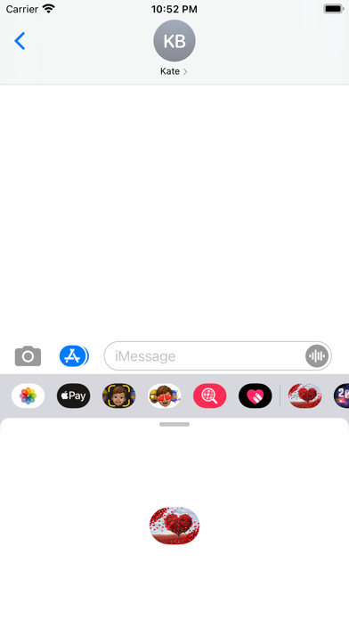 Tangkapan skrin Animated Valentine's Stickers