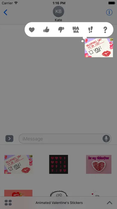 Animated Valentine's Stickers应用截图