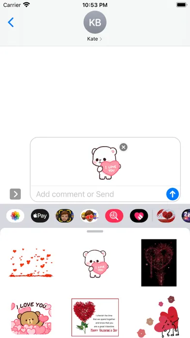 Animated Valentine's Stickers应用截图