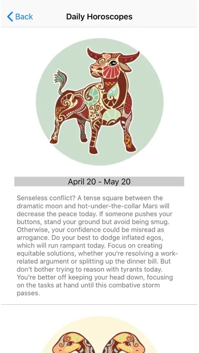 Screenshot di Live Daily Horoscope