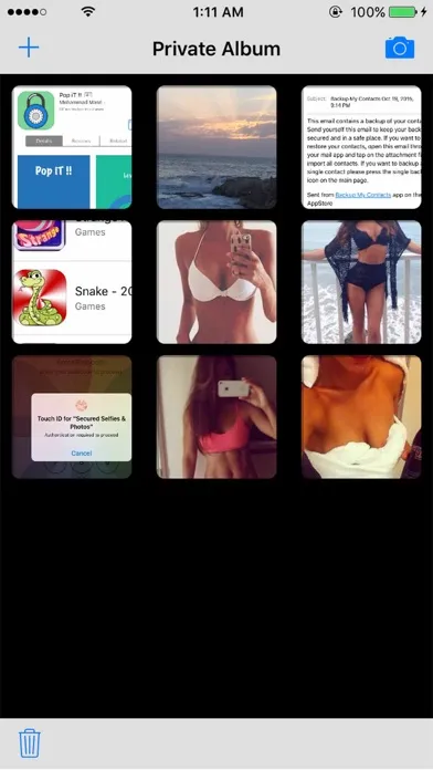 Captures d'écran de Secured Selfies & Photos