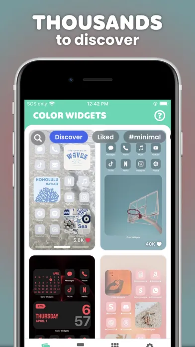 Ảnh chụp màn hình của Color Widgets