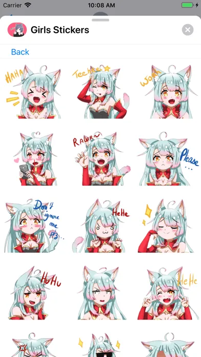 Girls Stickers應用截圖