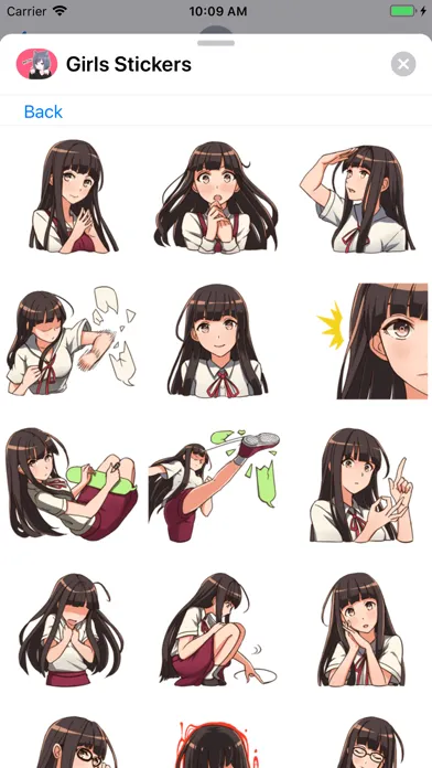 Girls Stickers應用截圖